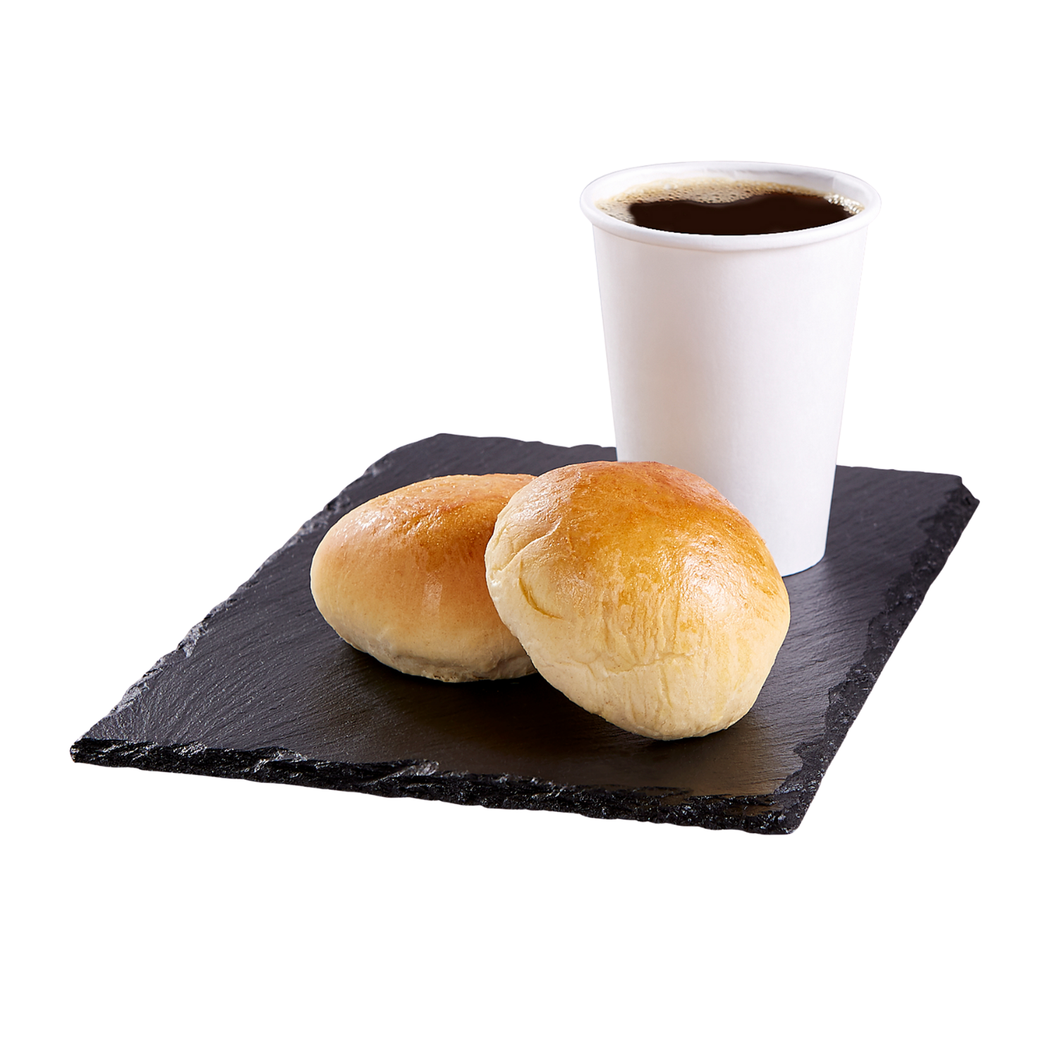 Combo 3 with two savory kolaches and coffee