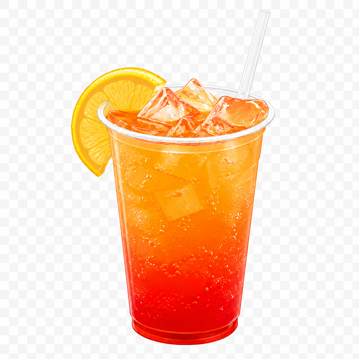 Orange energy drink