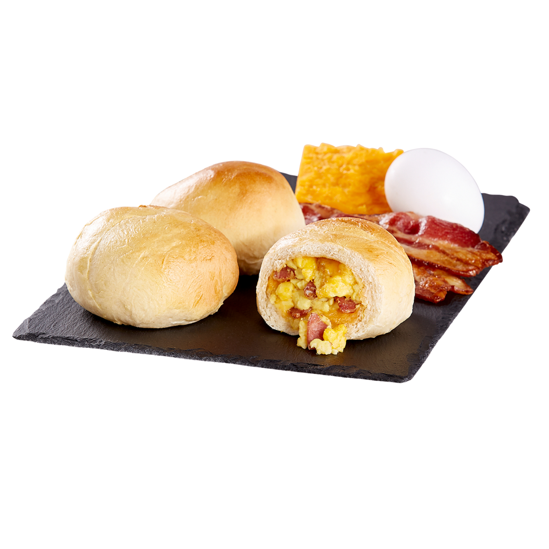 Bacon egg and cheese savory kolache