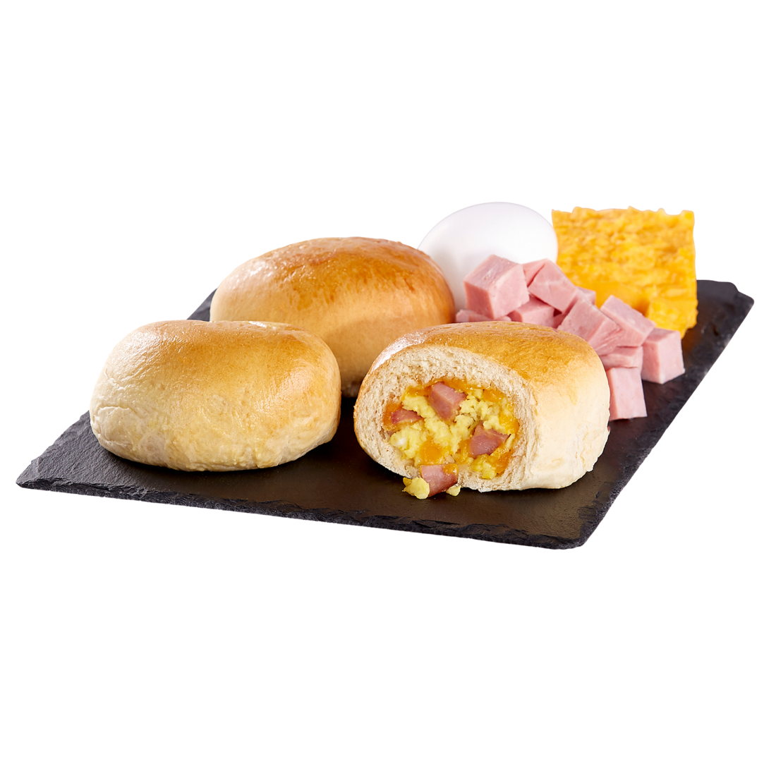 Ham egg and cheese savory kolache